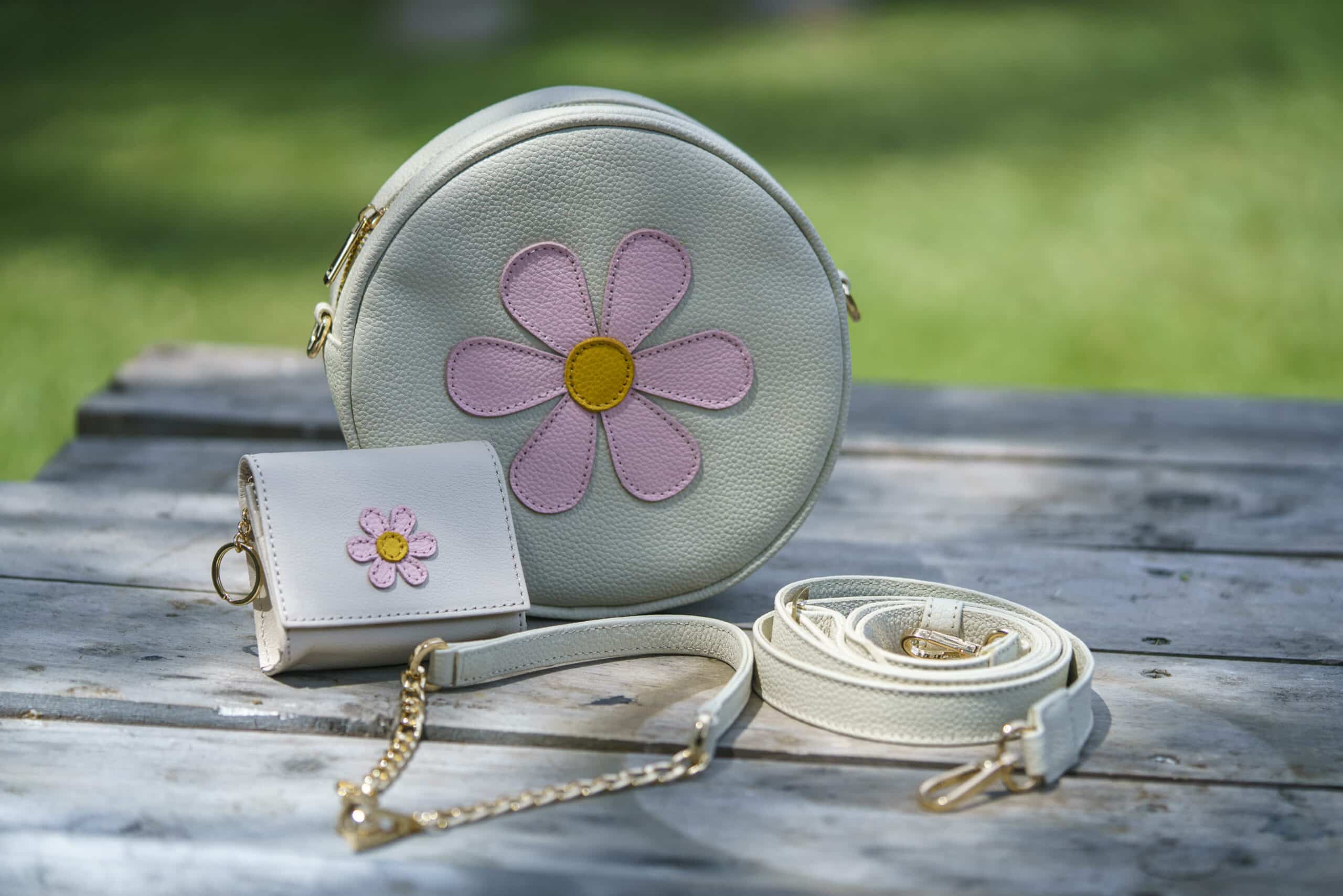 Cartera Giordana flor + monedero Dolce